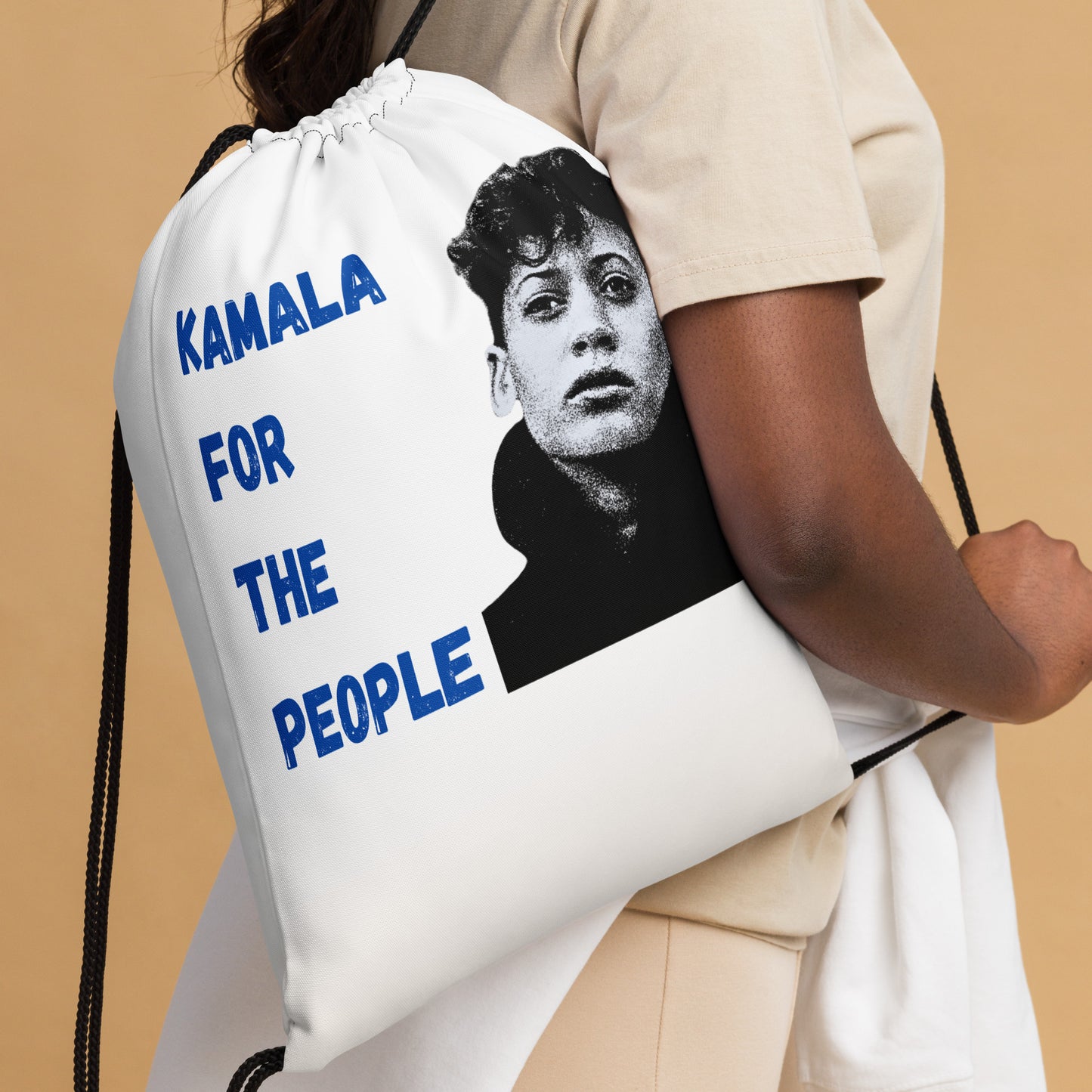 Kamala For President Drawstring Bag-Brain Foo Designs