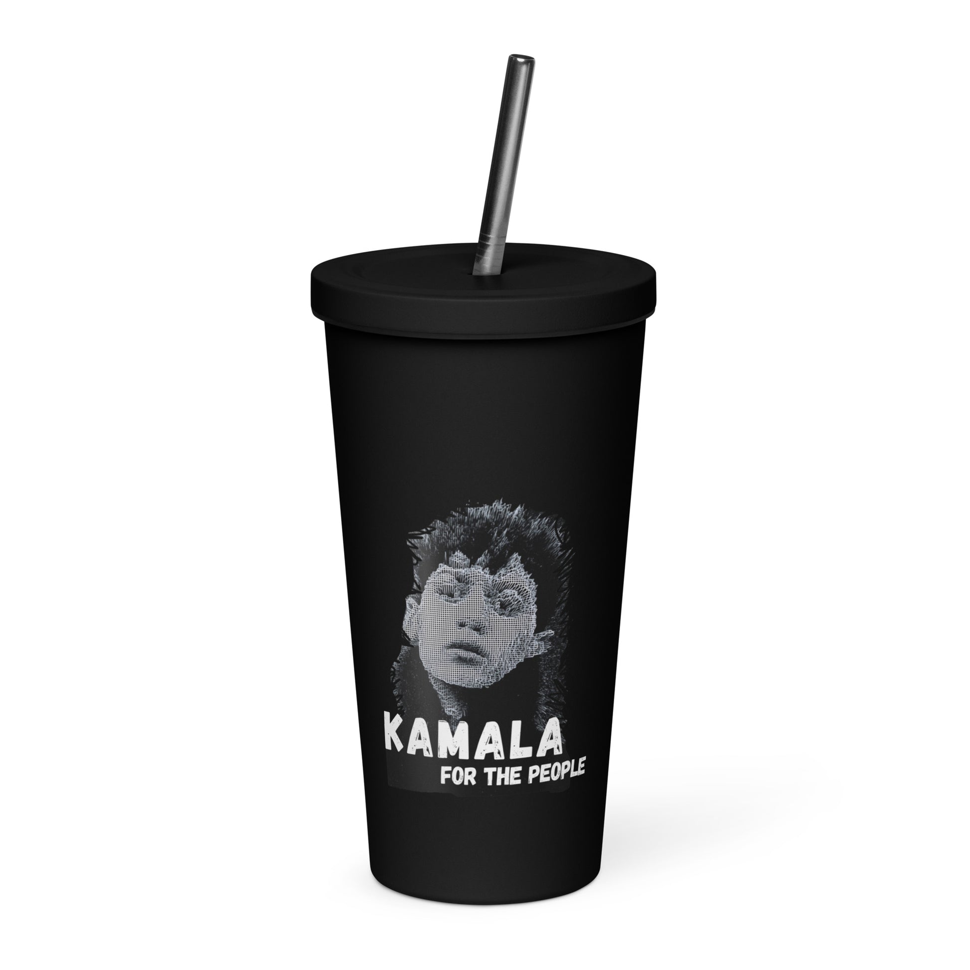 Kamala For President Insulated Tumbler With A Straw