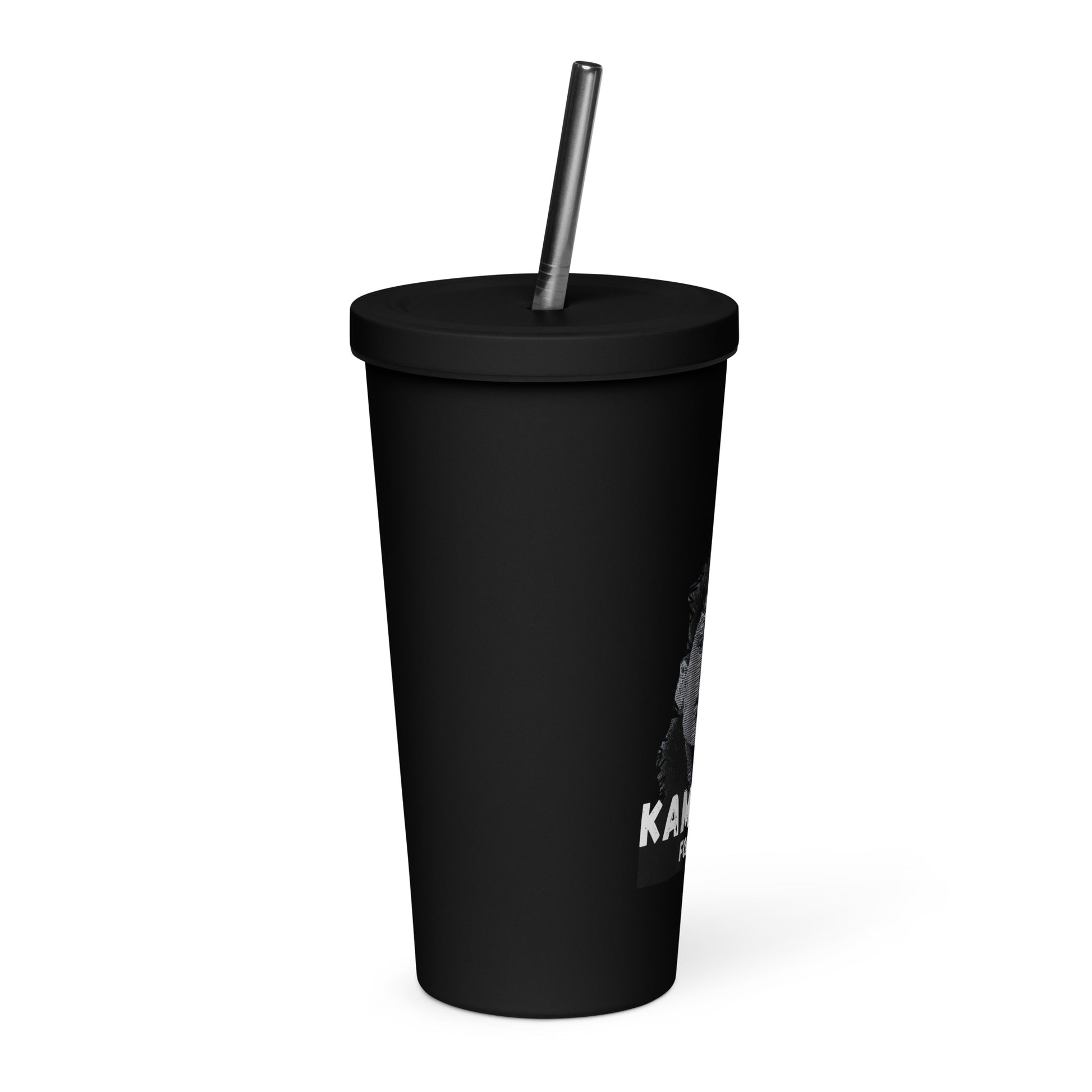 Kamala For President Insulated Tumbler With A Straw