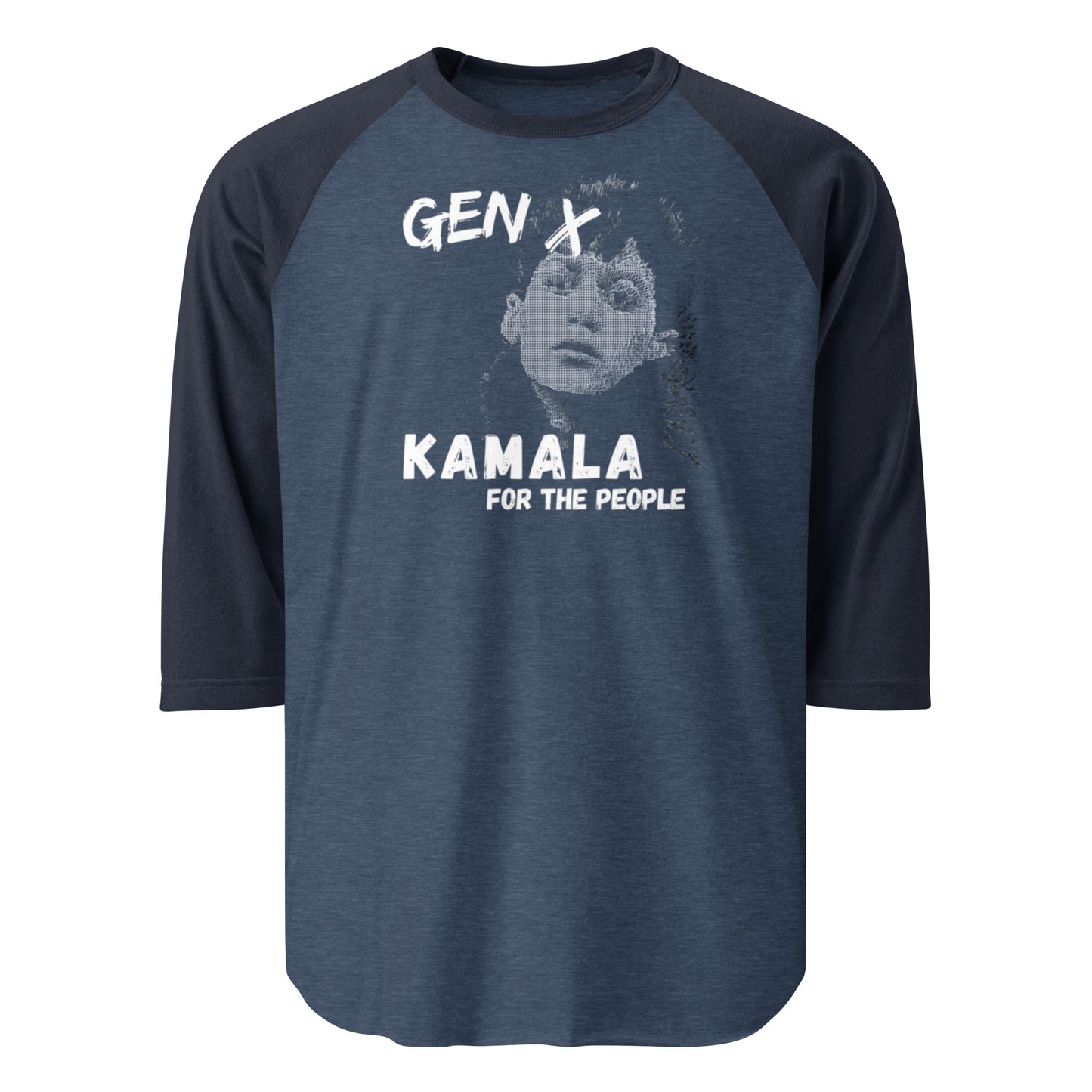 Kamala for President 3/4 sleeve Raglan Baseball Shirt