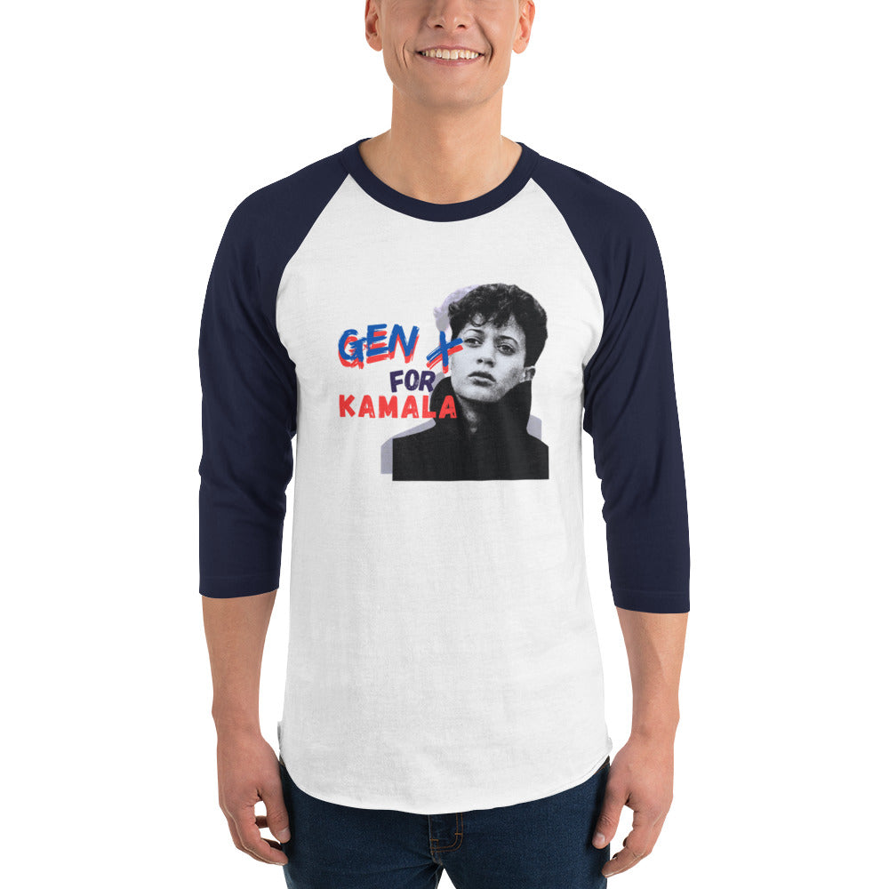 Kamala for President 3/4 sleeve raglan shirt