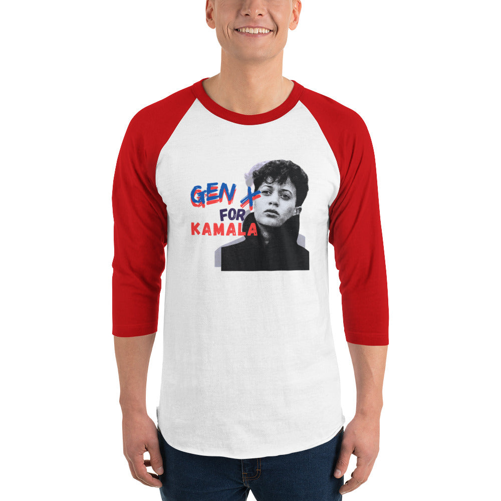 Kamala for President 3/4 sleeve raglan shirt