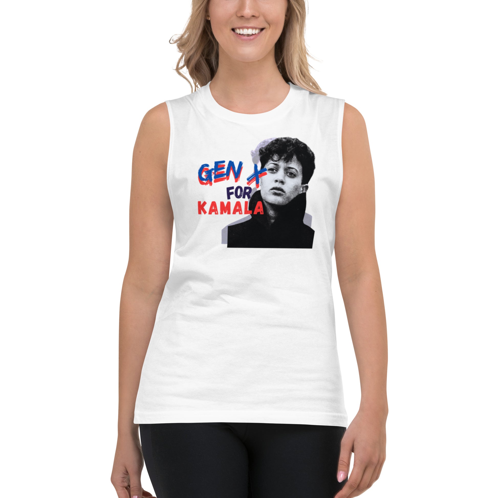 Kamala for President Muscle Tank Top-Brain Foo Designs