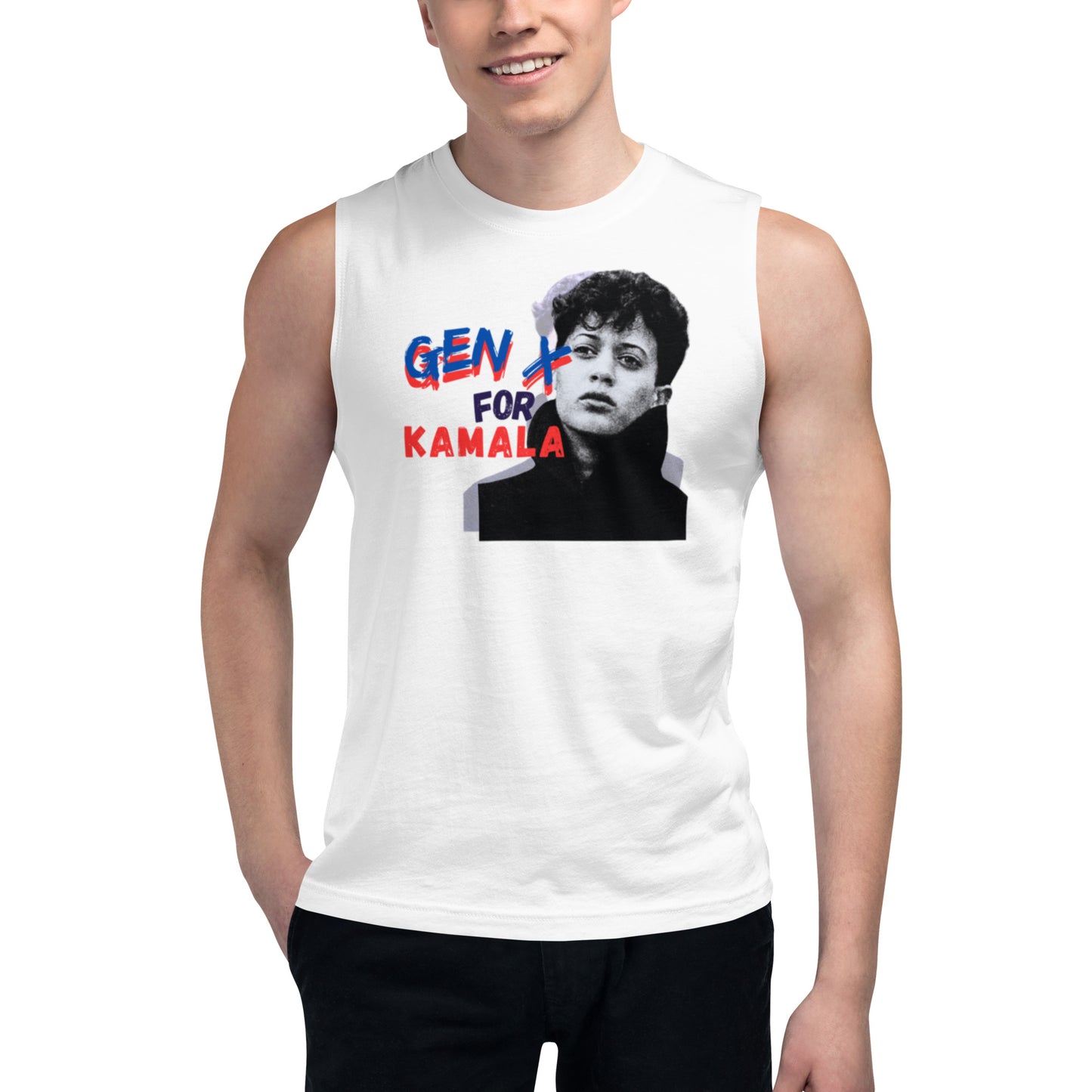 Kamala for President Muscle Tank Top-Brain Foo Designs