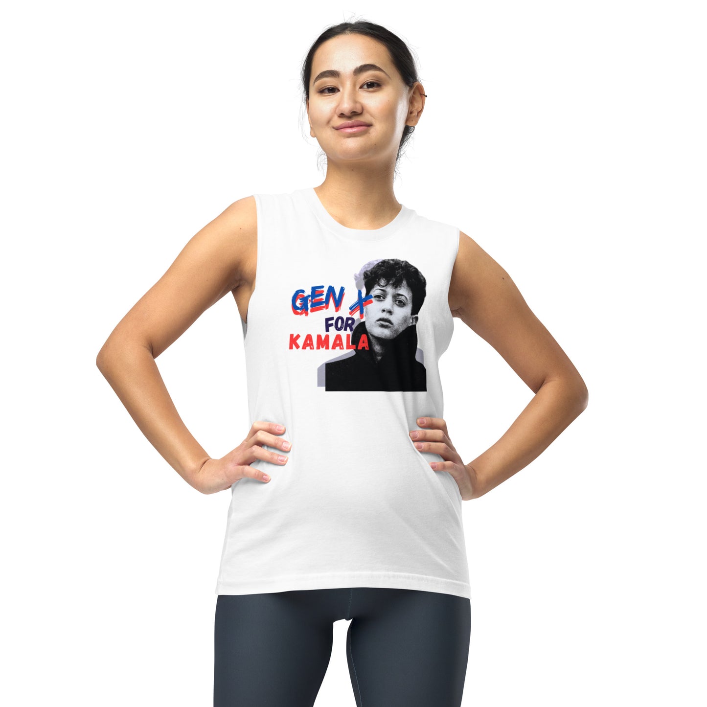 Kamala for President Muscle Tank Top-Brain Foo Designs