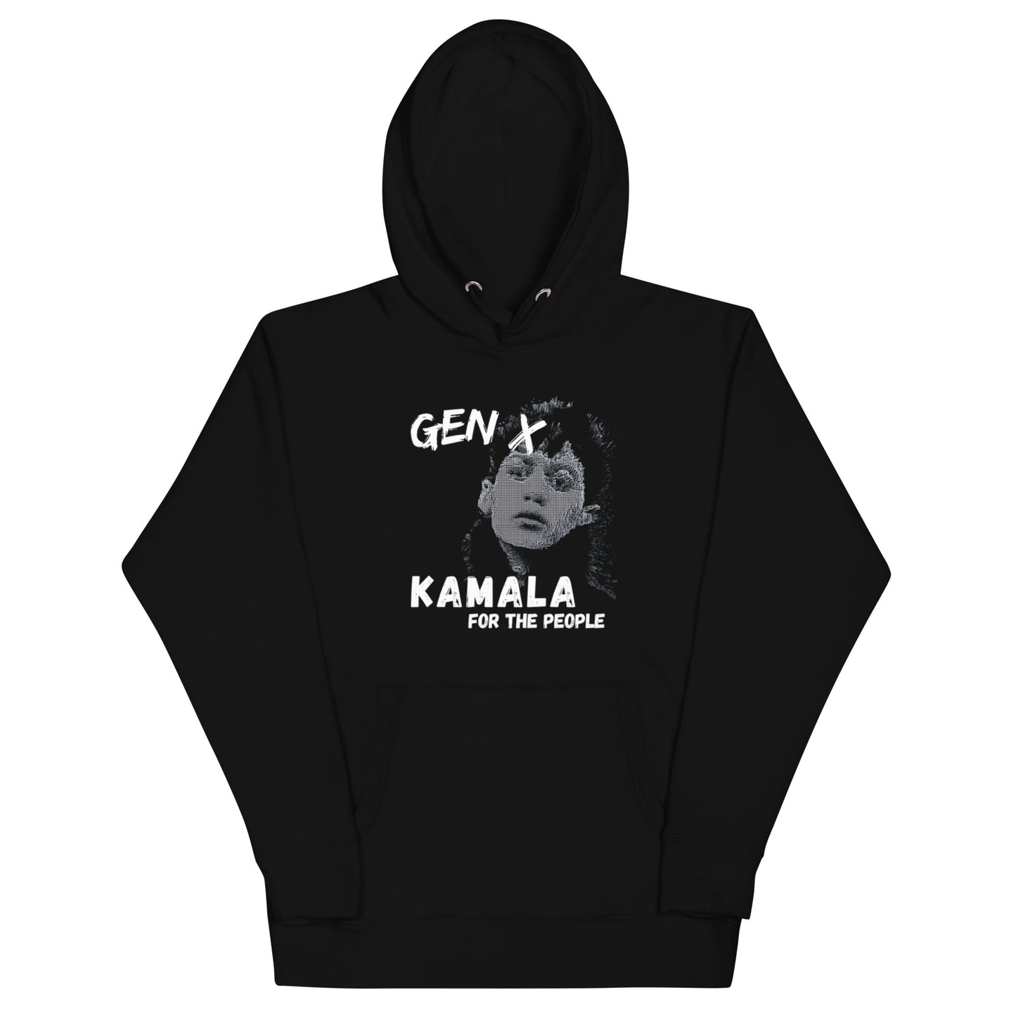 Kamala for President Hoodie Unisex Black-Brain Foo Designs