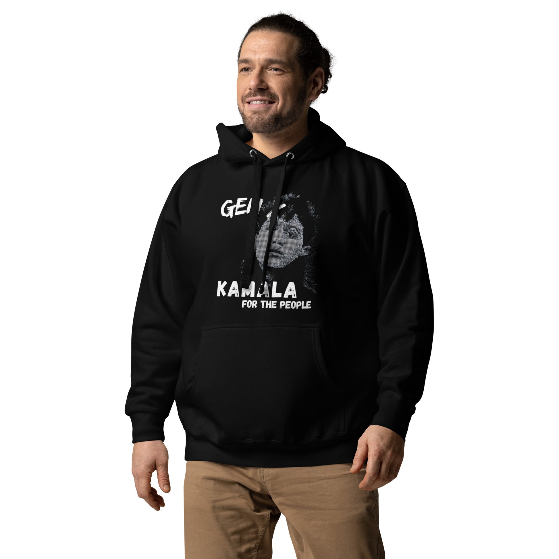 Kamala for President Hoodie Unisex Black-Brain Foo Designs